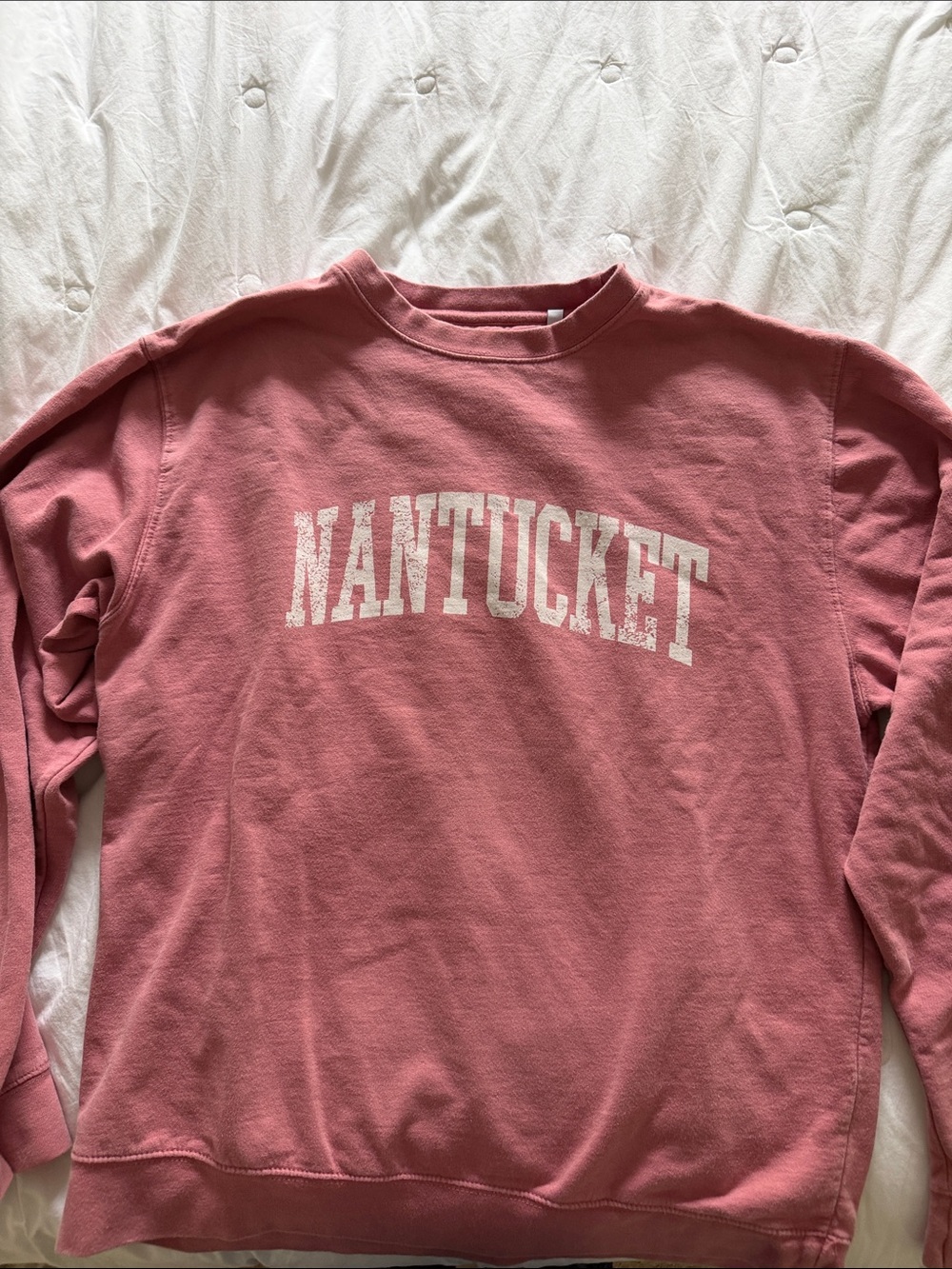 Nantucket Pink Crewneck Sweatshirt - Unbranded
